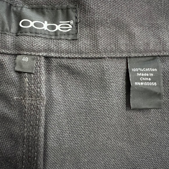 New Oobe Work Pants‎ Men's Charcoal Gray 48 Cotton Carpenter Style Unhemmed - Picture 4 of 8